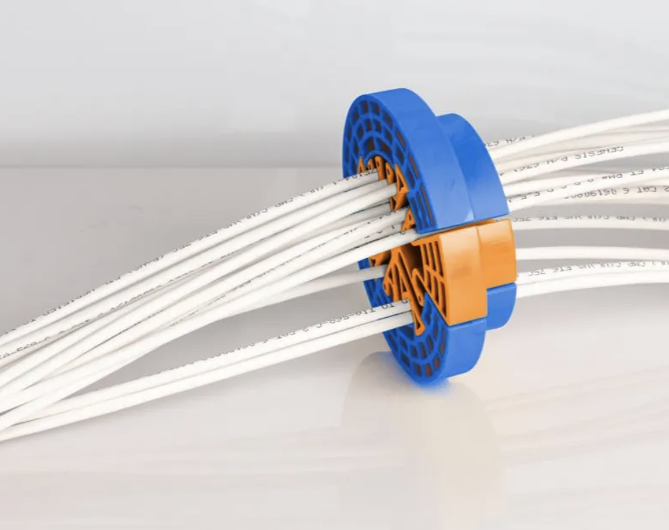 ORGANIZER WIĄZEK KABLI GRZEBIEŃ KABLOWY CZESAK DO KABLI Sieciowych 10 cm - obrazek 8