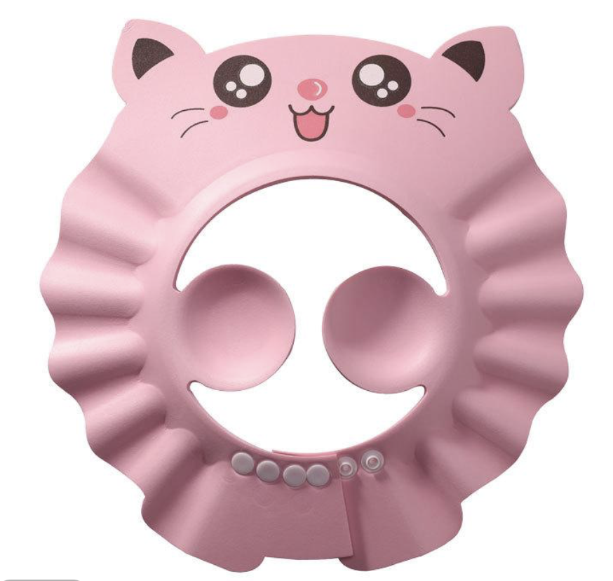 Daszek / Rondo Kąpielowe do Mycia Głowy Dzieci - Odcienie Różowego - obrazek 2