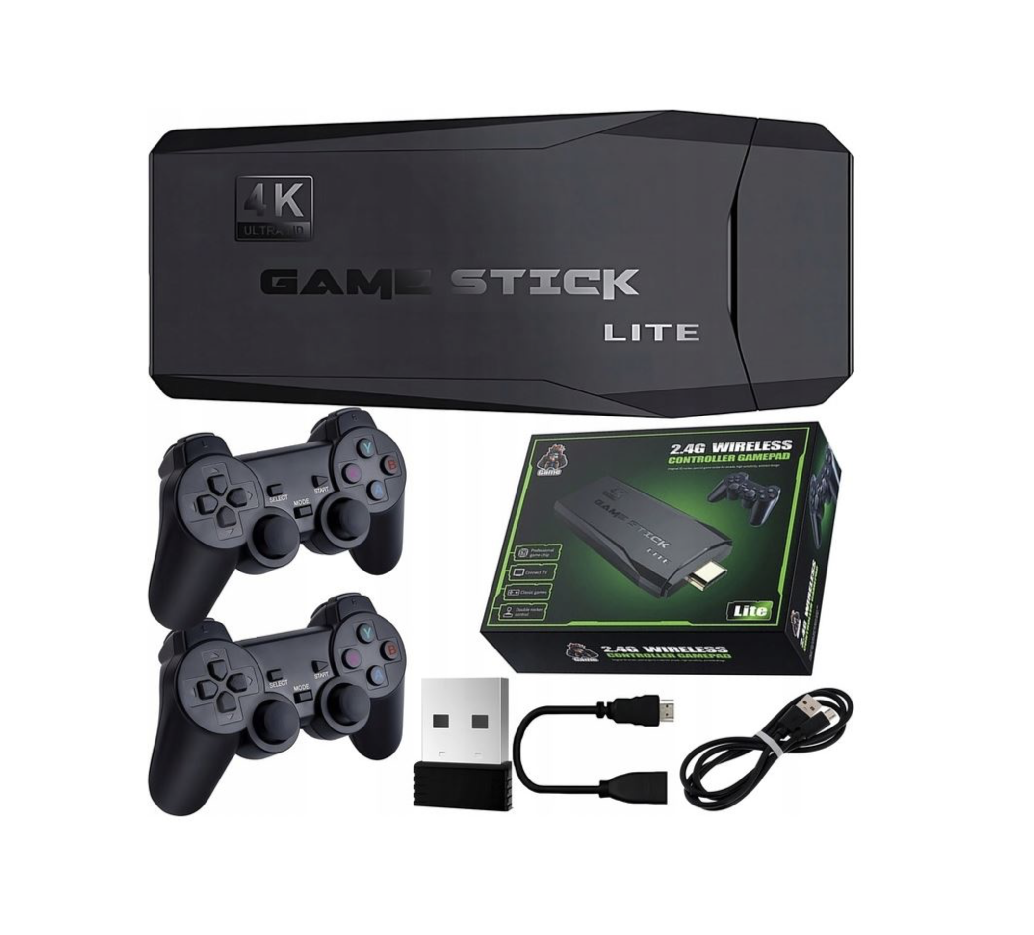 KONSOLA DO TELEWIZORA GRY EMULATOR KULTOWE GRY 20000 GIER + 2 PADY