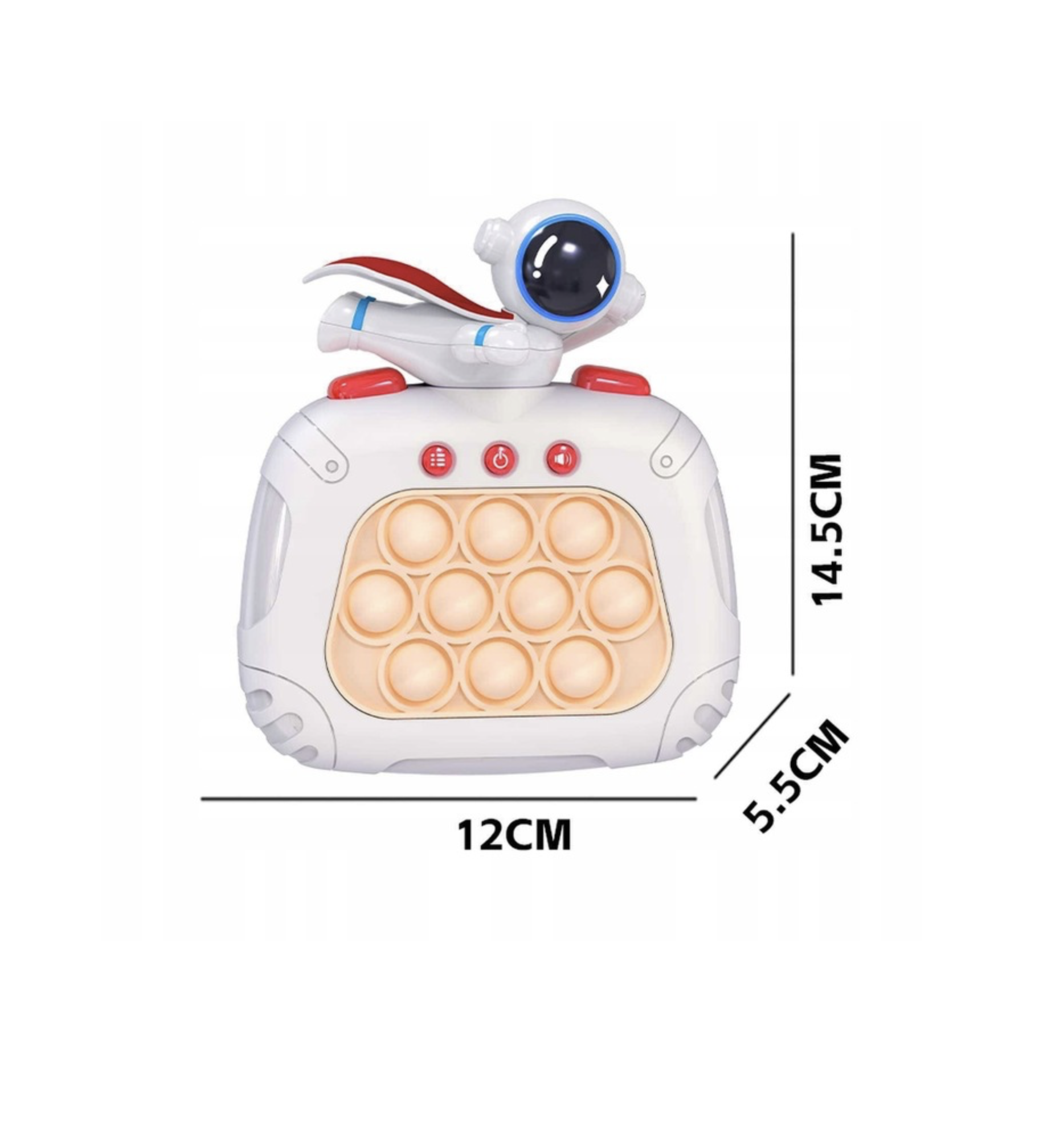 Elektroniczna, Antystresowa Gra Zręcznościowa Pop It - Astronauta - obrazek 6