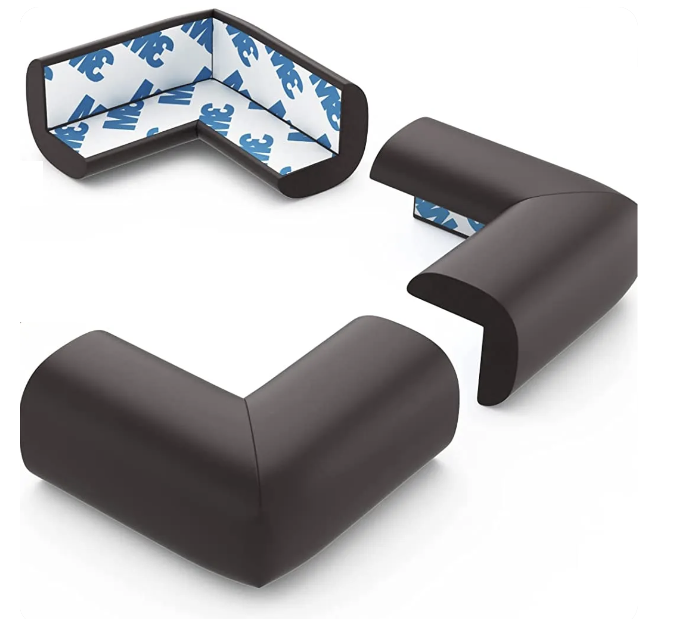 Zabezpieczenie, Osłona Narożników, Krawędzi - Czarne 4 szt. - obrazek 2