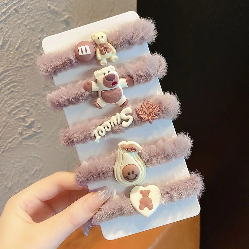 Zestaw wsuwek, spinek 5 sztuk dla Dziewczynki typ III