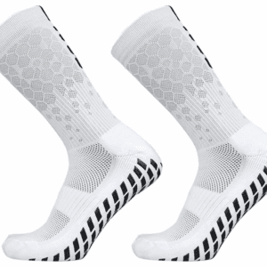 Skarpety Piłkarskie Antypoślizgowe FG 39-45 - Białe