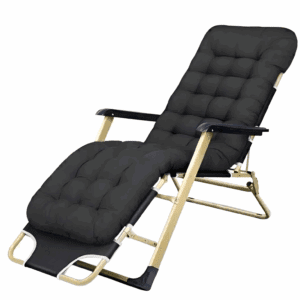 Łóżko Ogrodowe Składane Polowe Turystyczne Regulowane - Gruba Poduszka