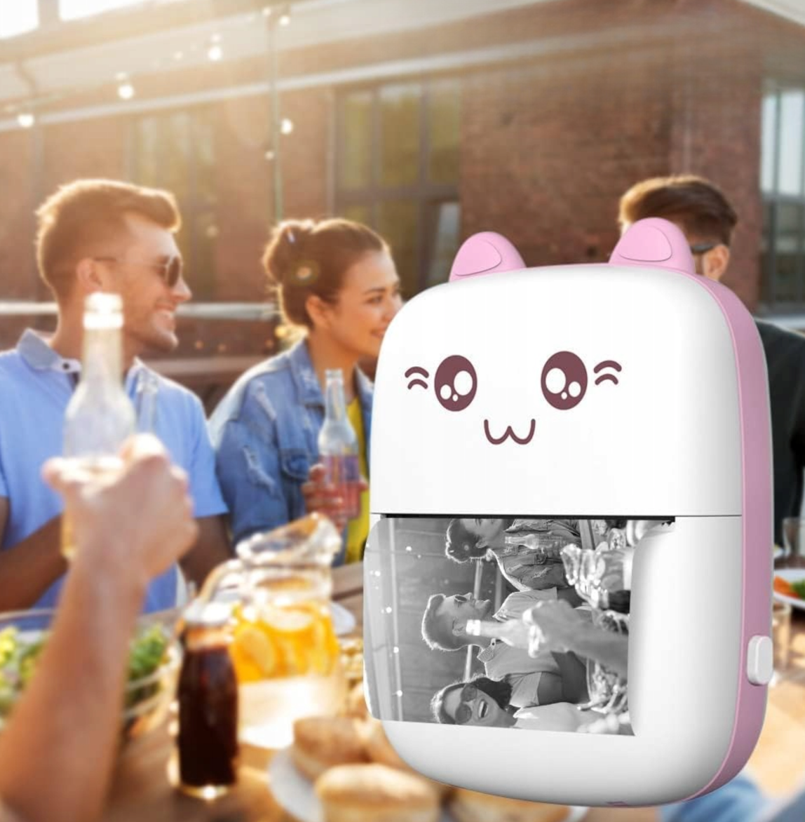 Mini Drukarka Termiczna DRUKUŚ ORYGINALNY Do Zdjęć Przenośna + 11 ROLEK - obrazek 7