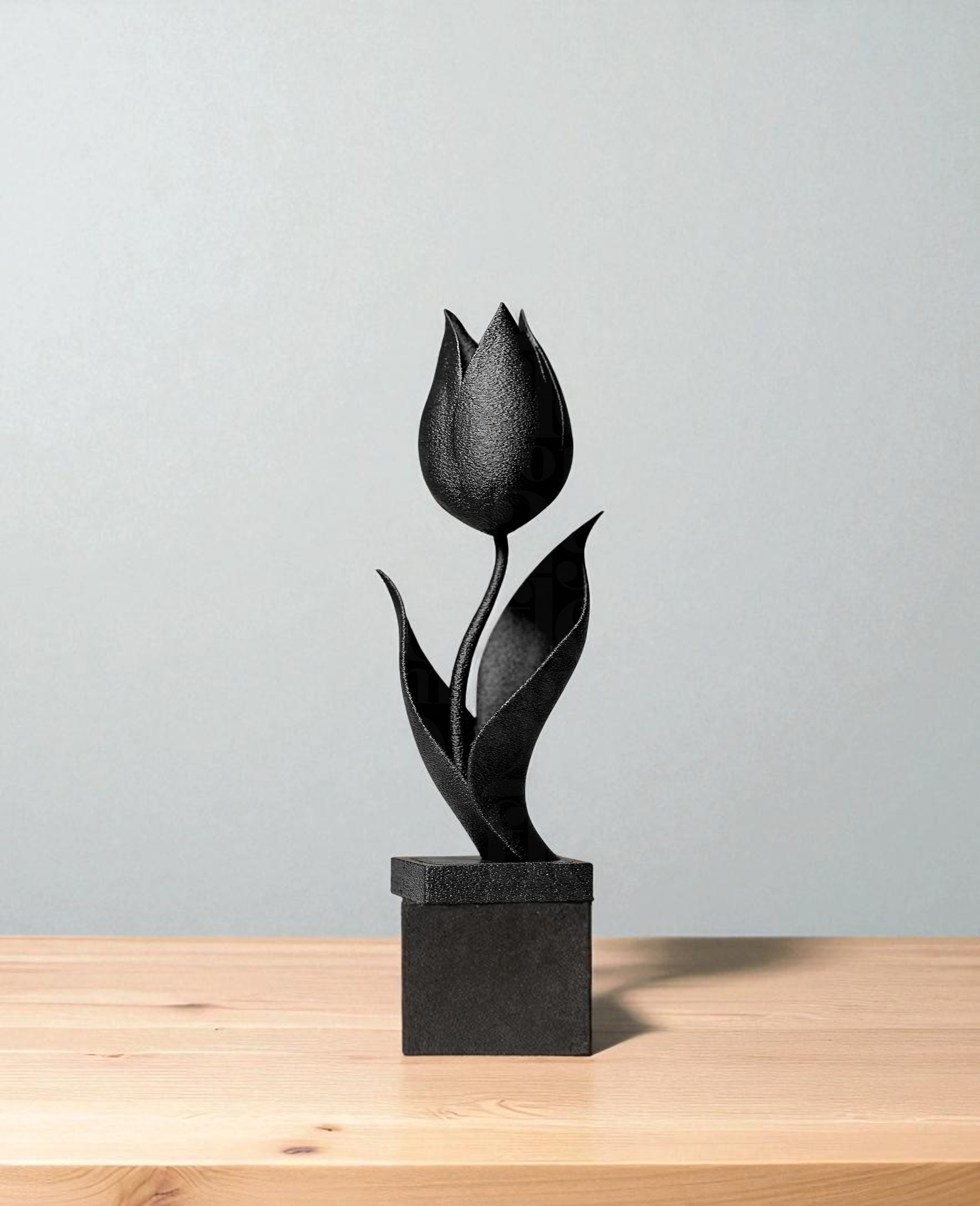 Figurka dekoracyjna Tulipan – elegancka ozdoba 3D do domu i biura - 15 cm - obrazek 2