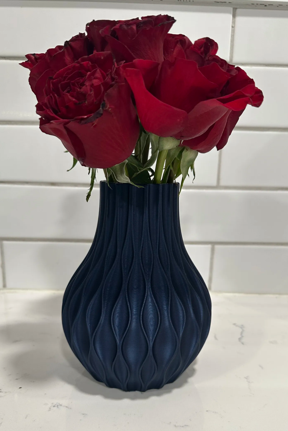 Wazon dekoracyjny na kwiaty, kwiaty Lego 20 cm - Czarny - obrazek 8