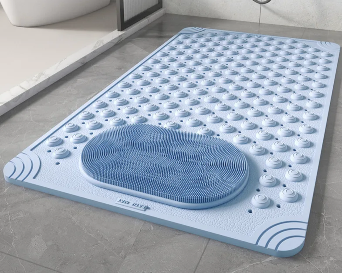 Mata Antypoślizgowa do łazienki, Niebieska - obrazek 2