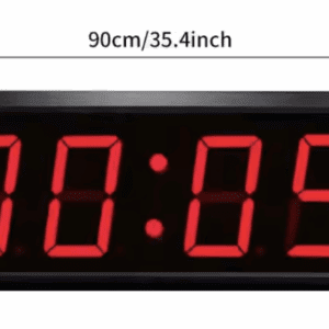 Zegar cyfrowy LED 90x 31x 4 25.4 cm – profesjonalny zegar przemysłowy