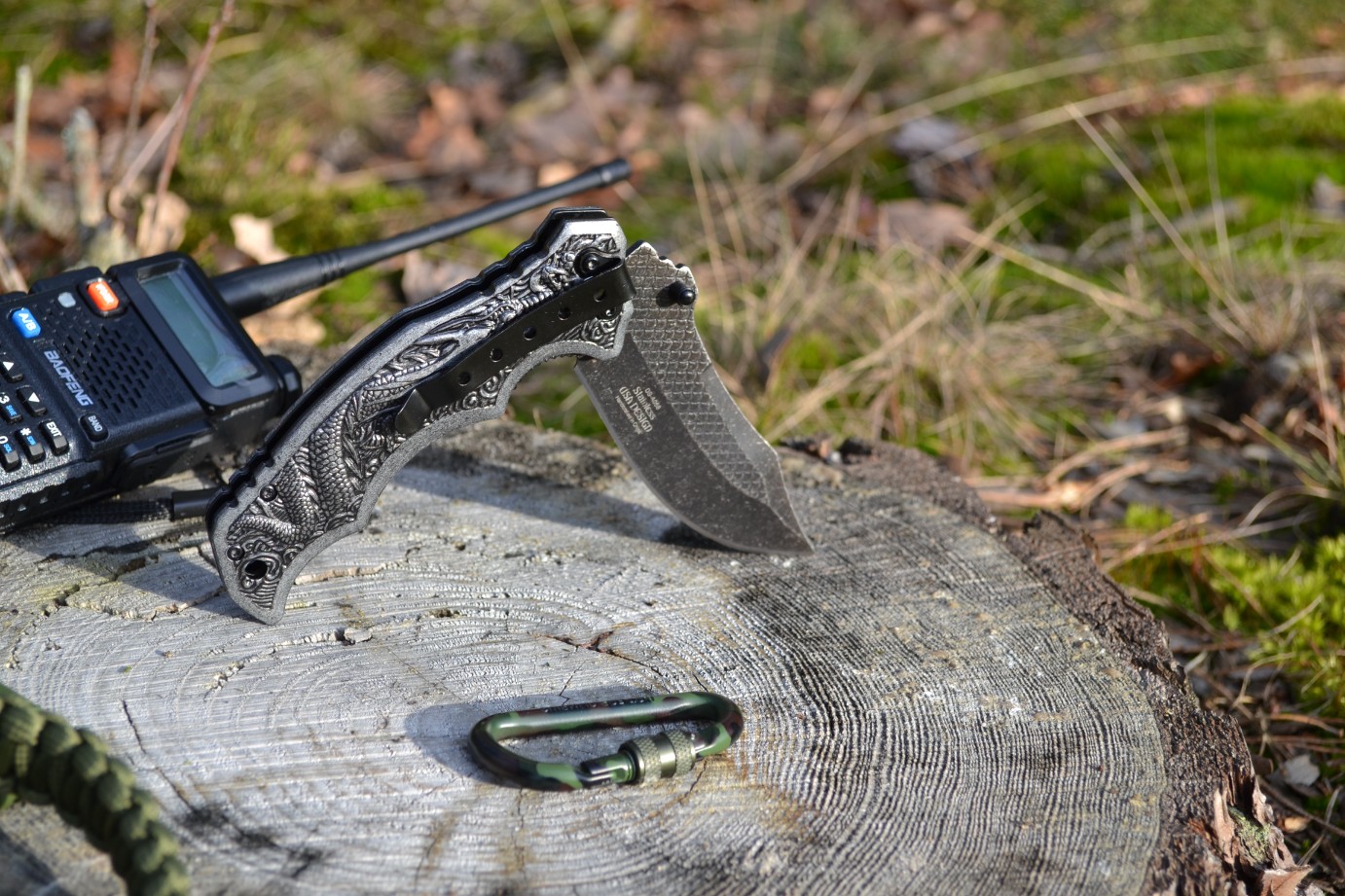 Nóż survivalowy stal nierdzewna HIT dla fanów outdooru - obrazek 2