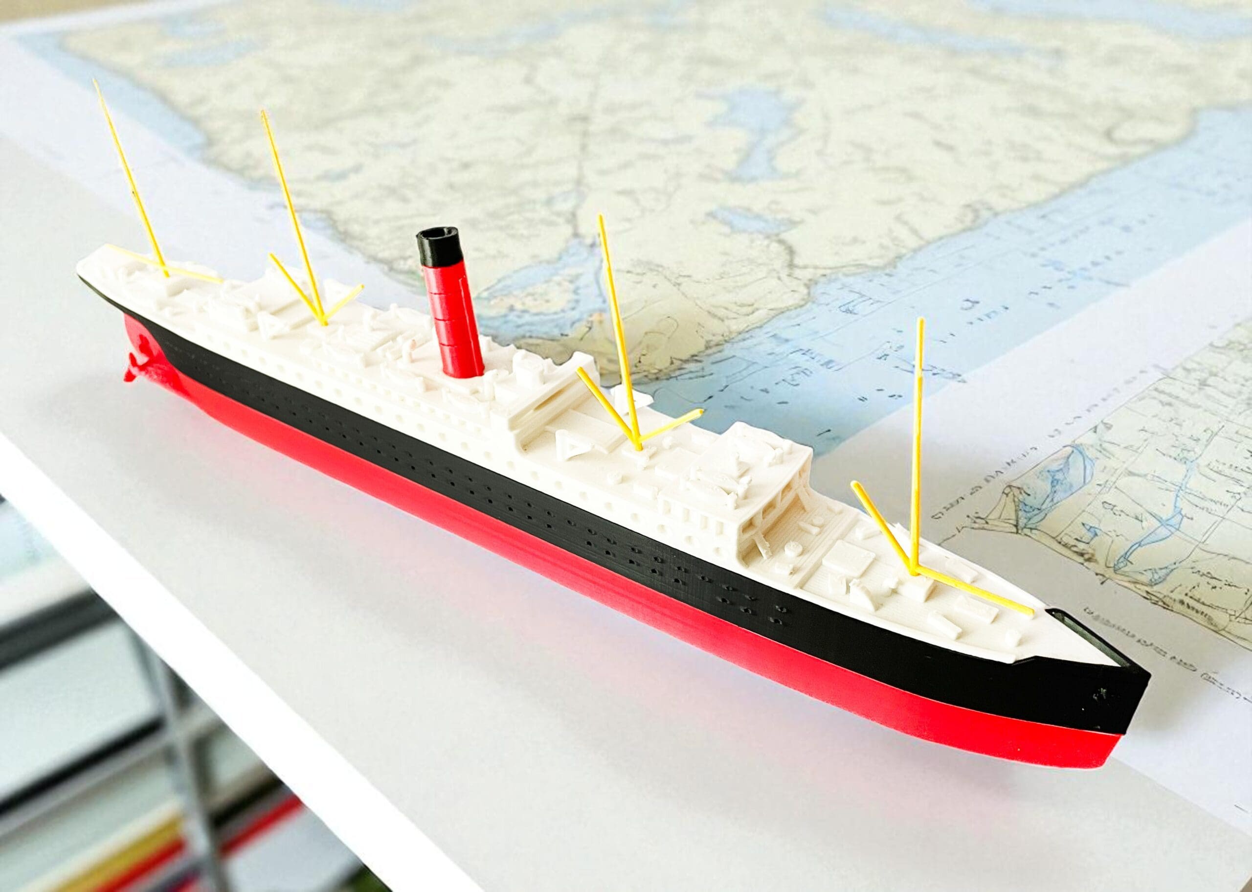 RMS Carpathia 27 cm - Model Kolekcjonerski 3D ! (Skala 1:1000) - obrazek 2
