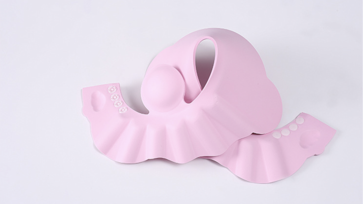 Daszek / Rondo Kąpielowe do Mycia Głowy Dzieci - Odcienie Różowego - obrazek 4