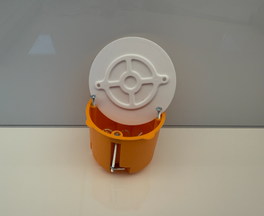 ZAŚLEPKA PUSZKI ELEKTRYCZNEJ FI60 DEKIEL POKRYWA - obrazek 3