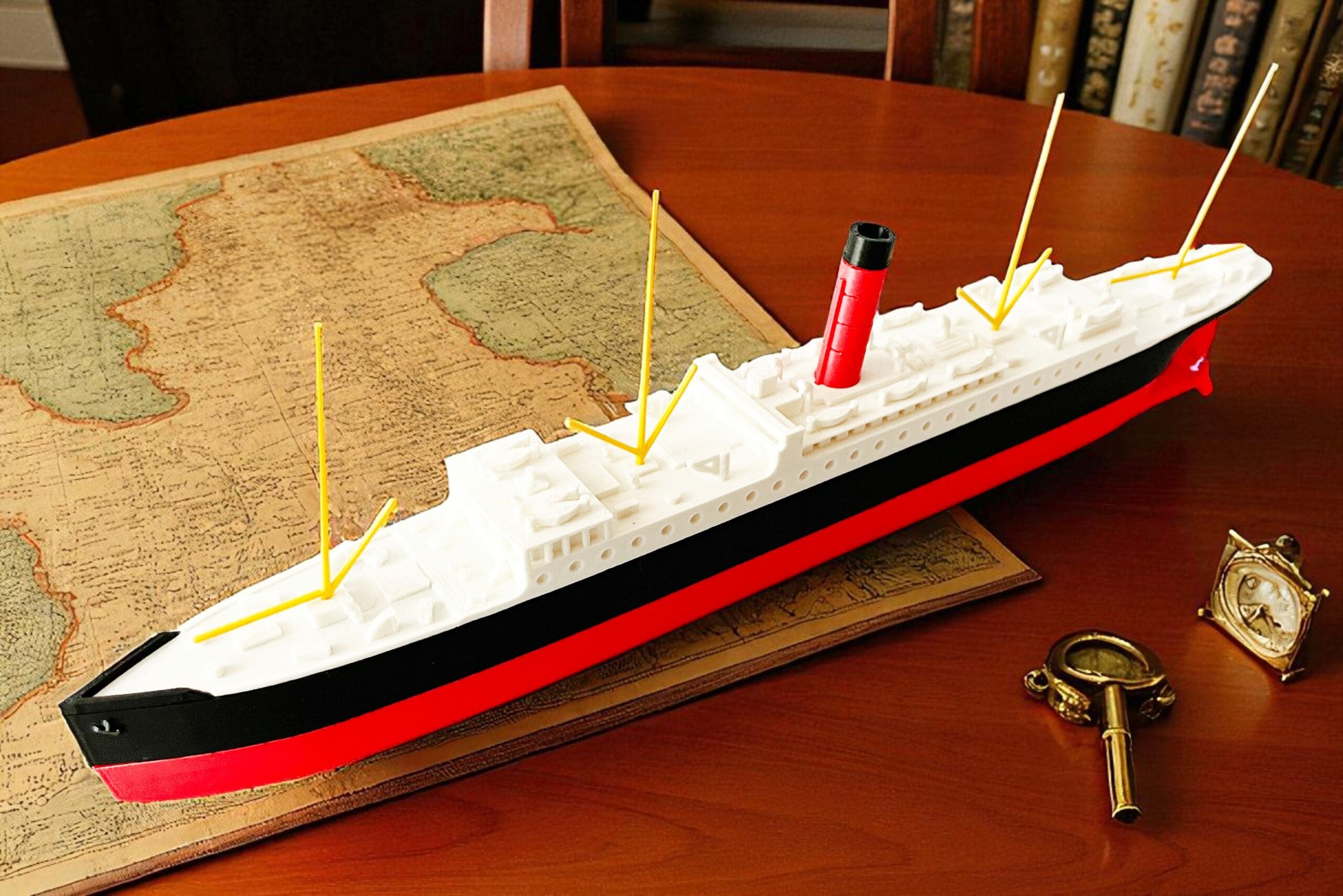 RMS Carpathia 23 cm - Model Kolekcjonerski 3D ! (Skala 1:1000) - obrazek 3
