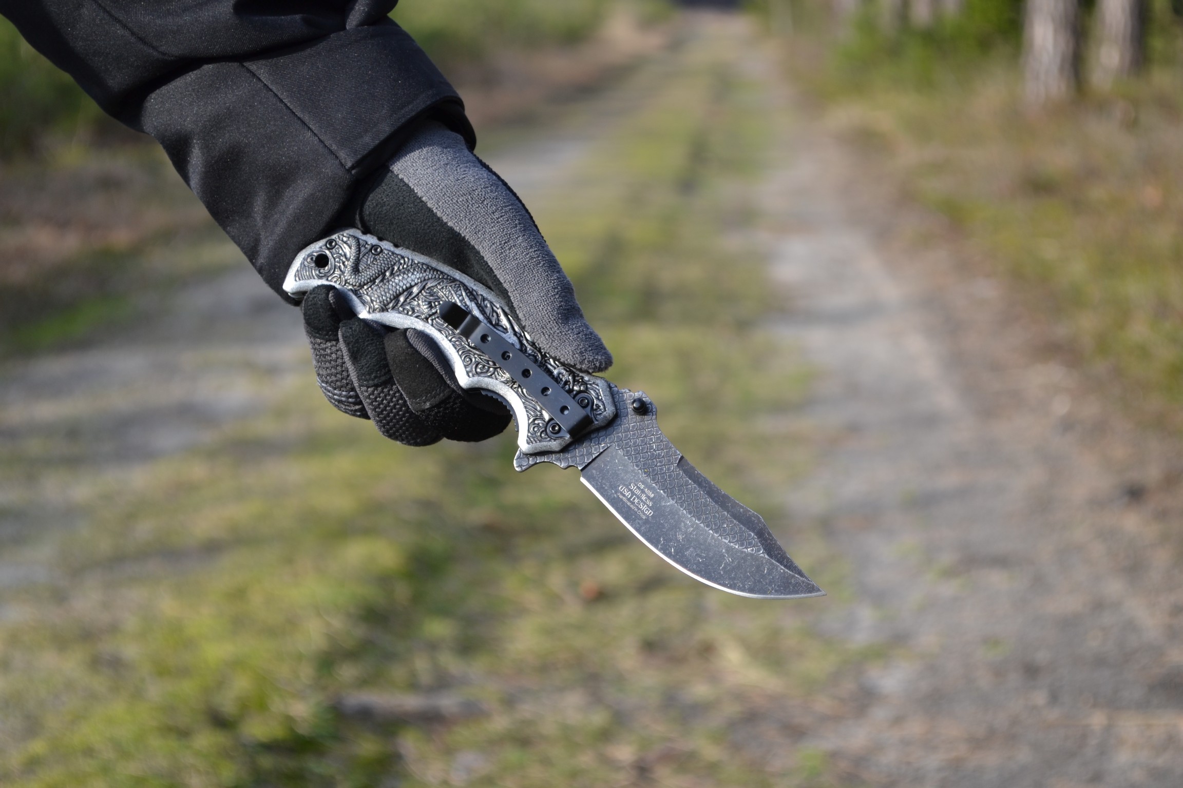 Nóż survivalowy stal nierdzewna HIT dla fanów outdooru - obrazek 7