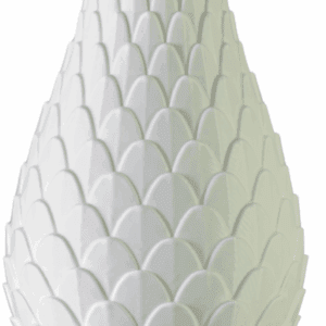 Wazon dekoracyjny Pine Cone Szyszka Biały 20 cm