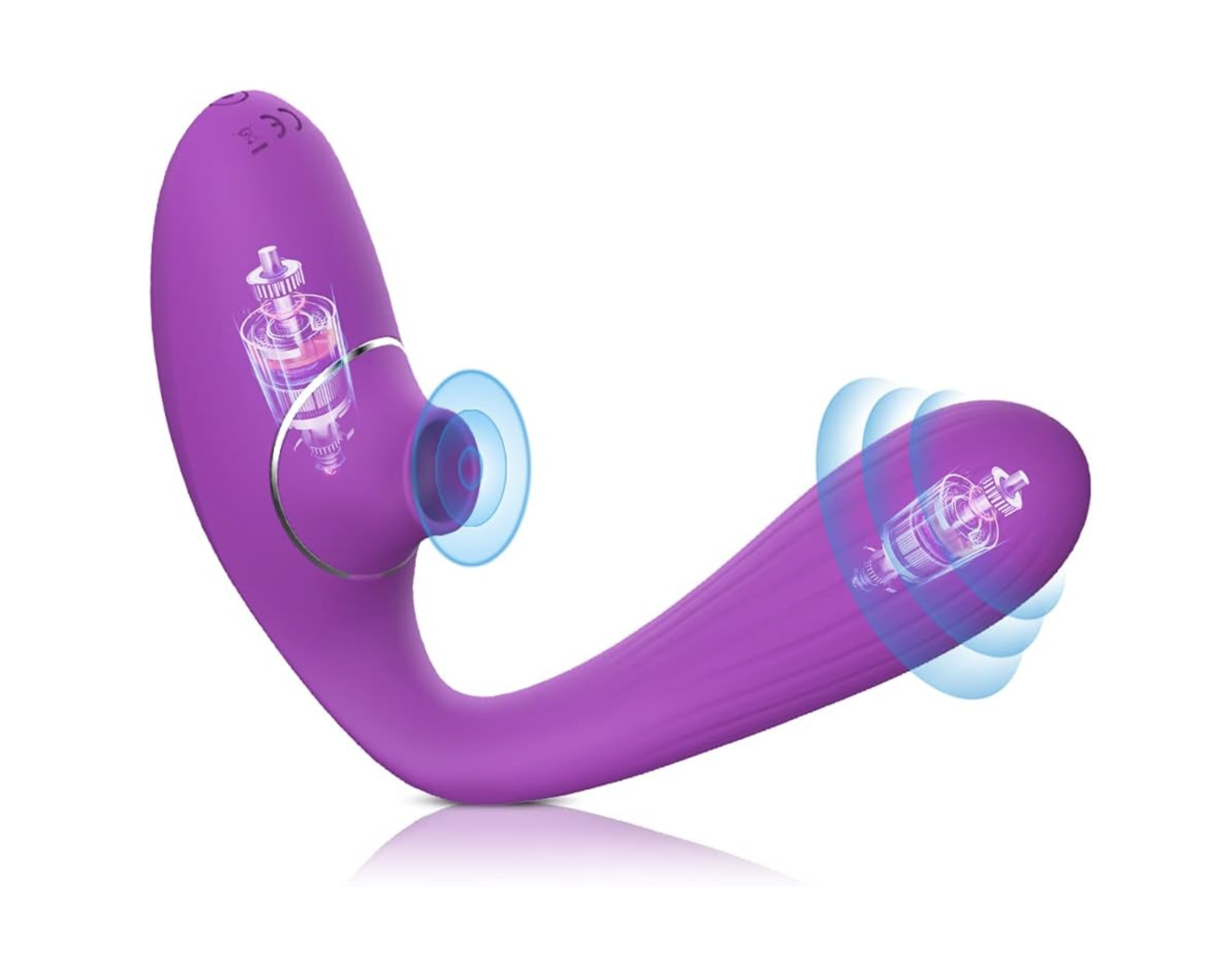 Wibrator z funkcją ssania i wibracji – wielofunkcyjny masażer łechtaczki i punktu G - obrazek 5