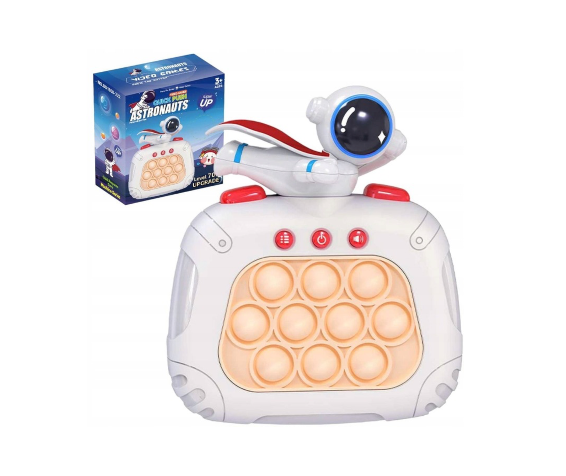 Elektroniczna, Antystresowa Gra Zręcznościowa Pop It - Astronauta - obrazek 2