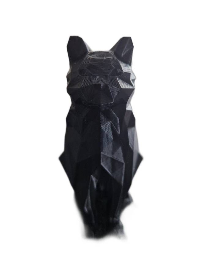 Figurka Kota Low-Poly – Nowoczesna Dekoracja do Domu Styl Geometryczny - 20 cm - obrazek 5