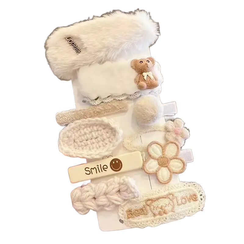 Komplet spinek, wsuwek do włosów Dziewczęcy Beż typ XIX