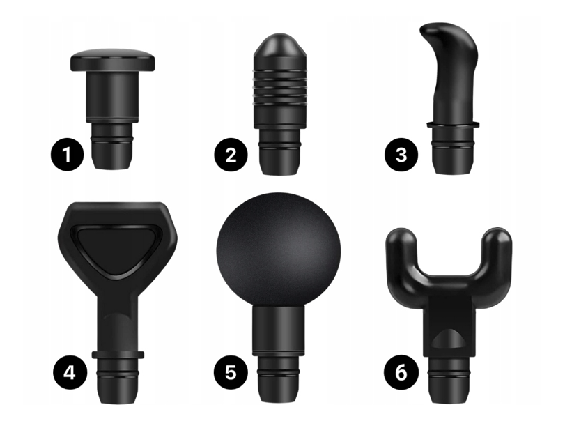 PISTOLET DO MASAŻU MASAŻER DO CIAŁA MASSAGE GUN PRO - KARBON - MOC 100W - obrazek 6