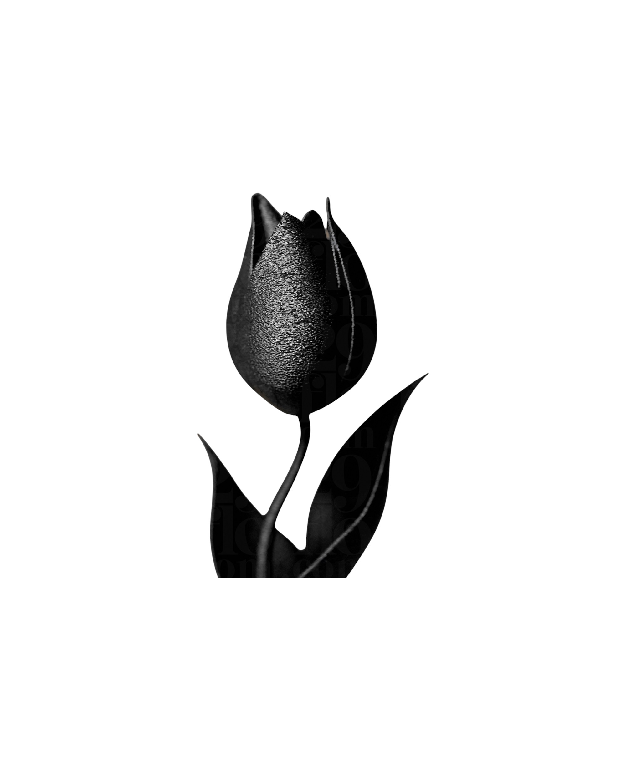 Figurka dekoracyjna Tulipan – elegancka ozdoba 3D do domu i biura - 15 cm - obrazek 5