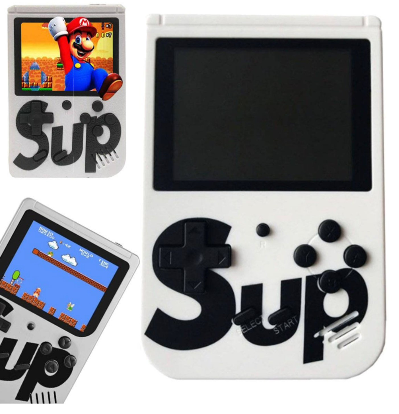 Konsola Retro Mini 400 Gier, przenośna BIAŁA