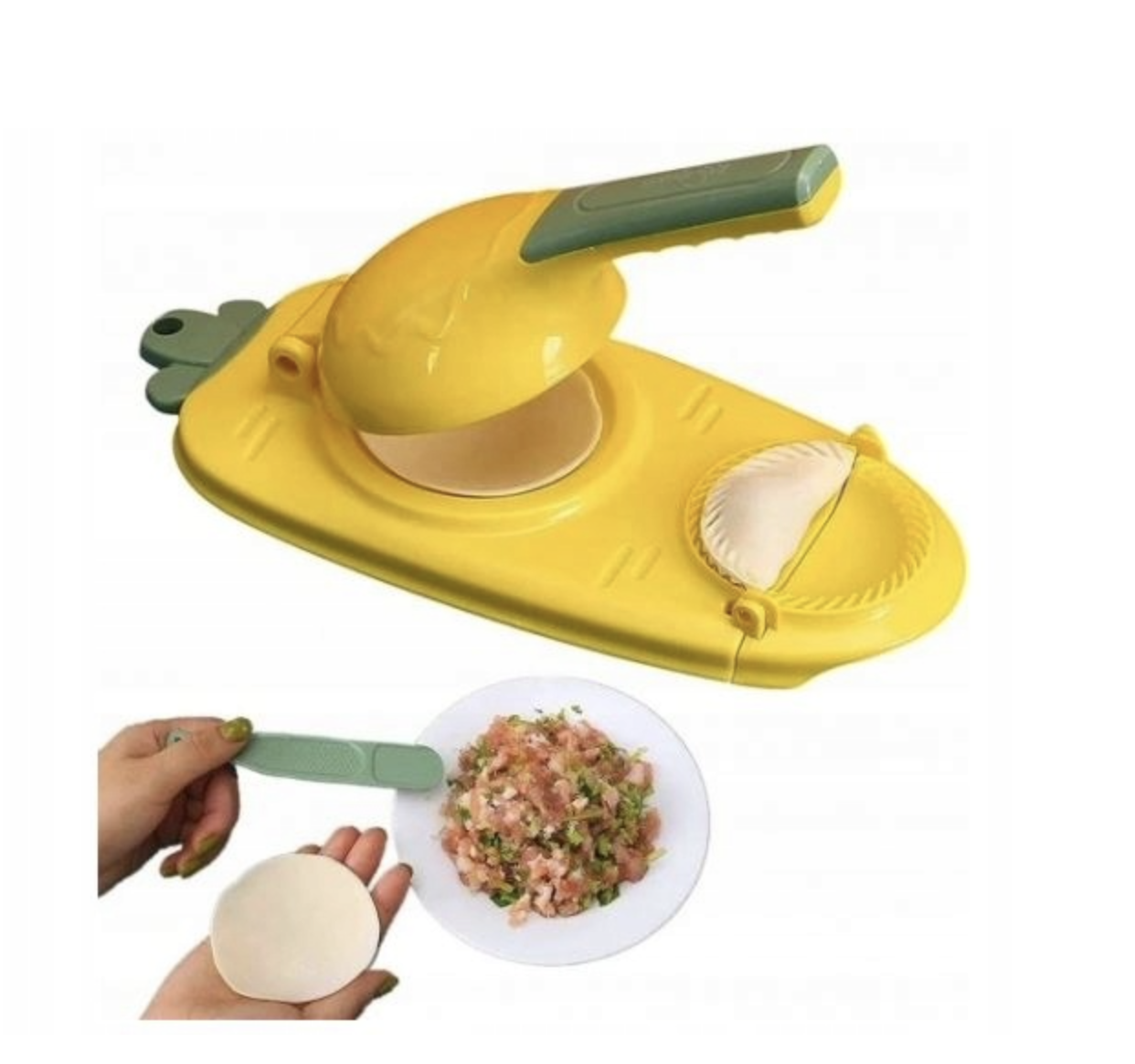 Forma, Maszynka do Lepienia Pierogów 2w1 - Żółta - obrazek 2