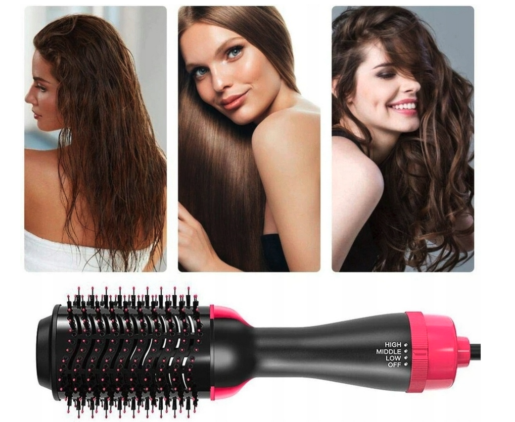 PROSTOWNICA 4W1 SZCZOTKA SUSZARKA LOKÓWKA CERAMICZNA JONIZACJA UNIWERSALNA - obrazek 3