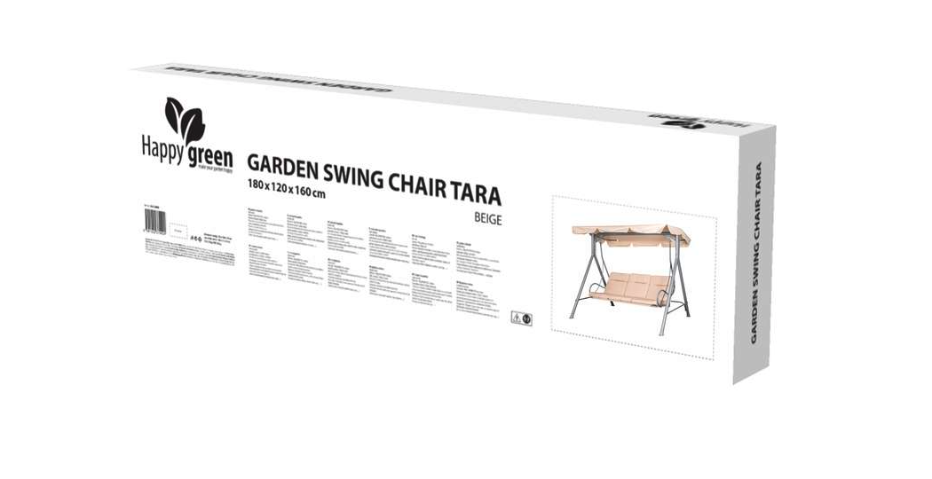 Huśtawka Ogrodowa Wolnostojąca TARA Happy Green - Beżowa - obrazek 8