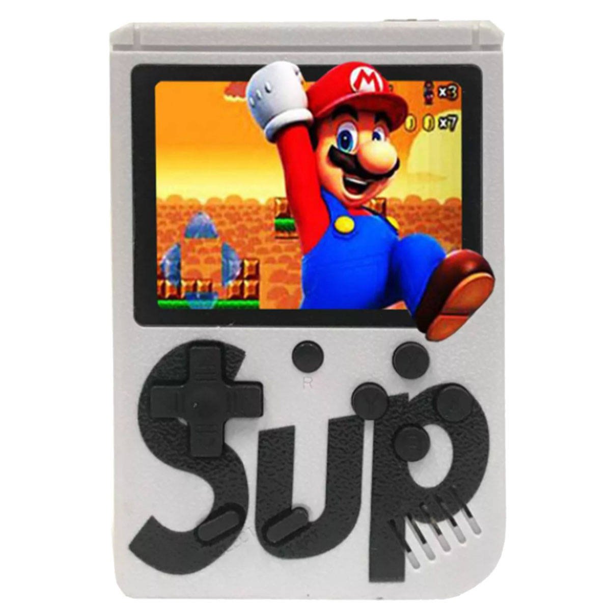 Konsola Retro Mini 400 Gier, przenośna BIAŁA - obrazek 3