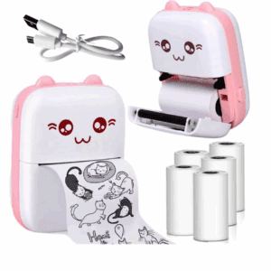 Mini Drukarka Termiczna DRUKUŚ ORYGINALNY Do Zdjęć Przenośna + 11 ROLEK