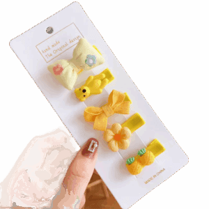 Zestaw wsuwek, spinek 5 sztuk dla Dziewczynki typ XV