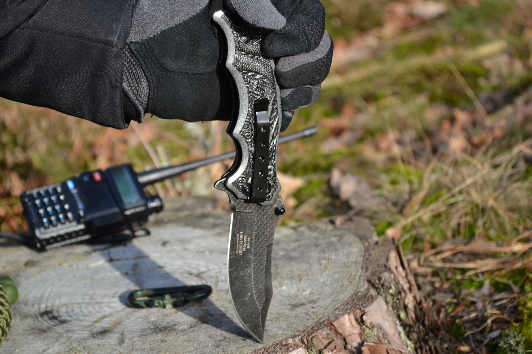 Nóż survivalowy stal nierdzewna HIT dla fanów outdooru - obrazek 5