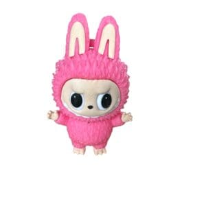 Labubu Brelok 3D Potworek Anime Figurka 11cm - Różowy