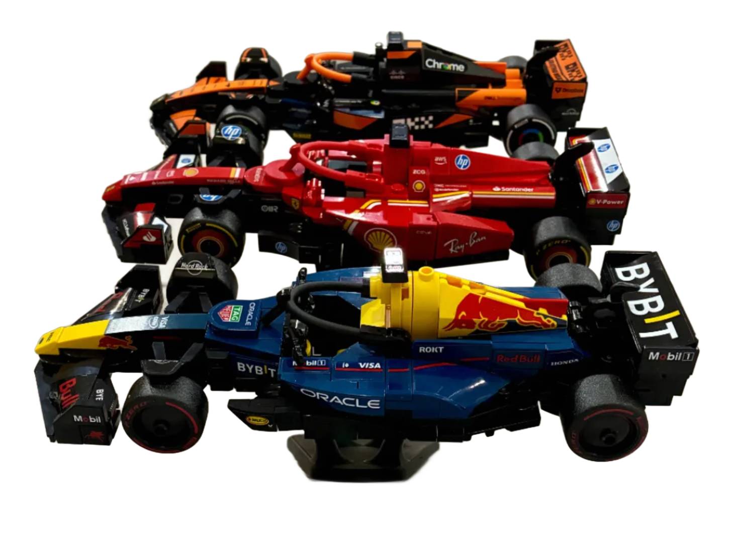 Stojak Potrójny Uchwyt 3D Stand Podstawka na Modele Lego Speed Champions Formuła 1 F1 - obrazek 3