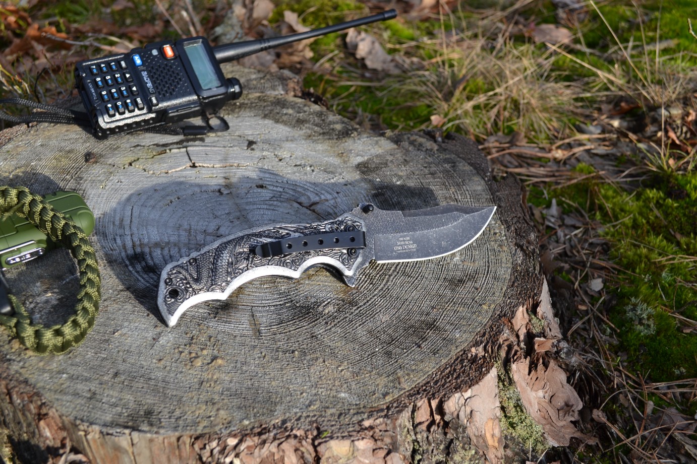 Nóż survivalowy stal nierdzewna HIT dla fanów outdooru - obrazek 8