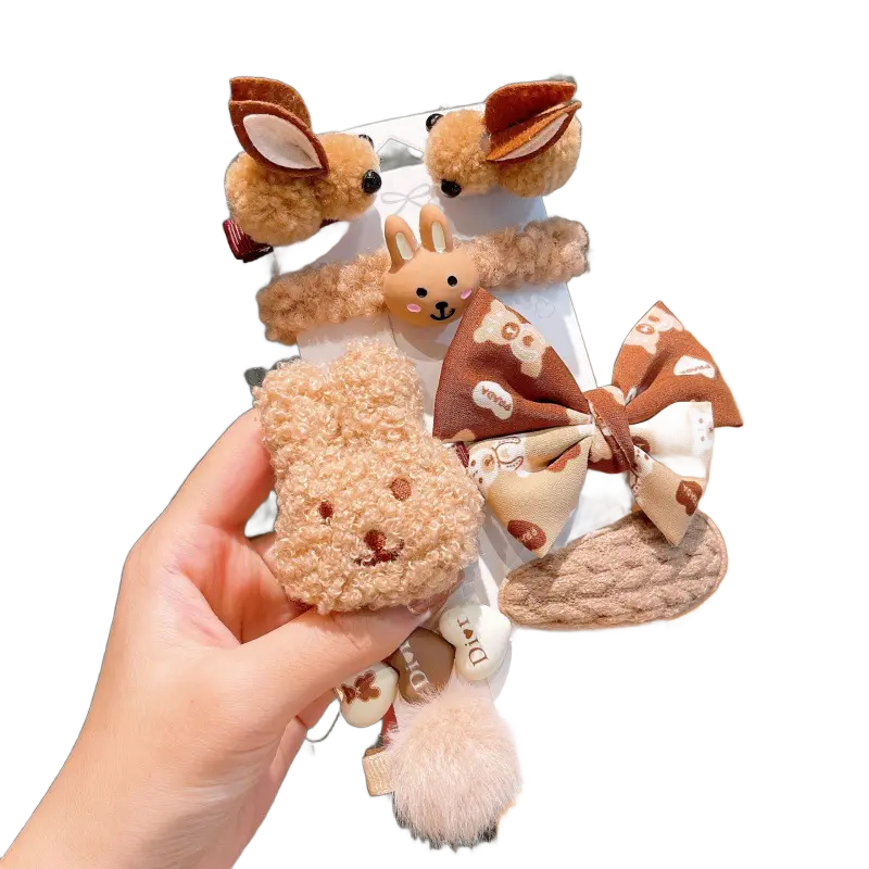 Komplet spinek, wsuwek do włosów Dziewczęcy Beż typ XXVI