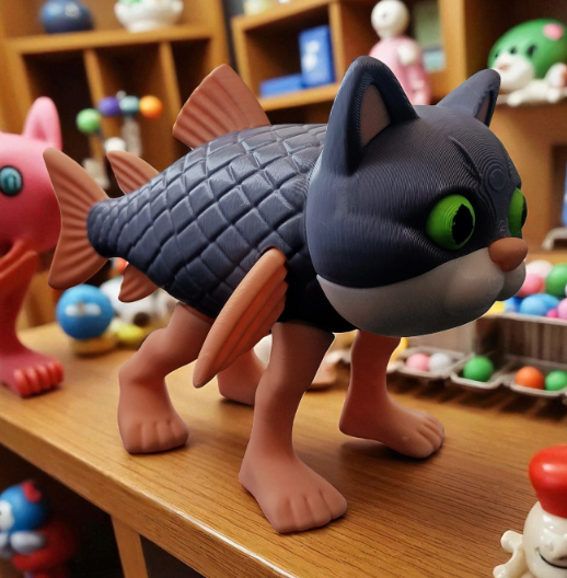 Figurka Trulimero trulichina 15 cm przegubowa Tik Tok Viral - obrazek 3