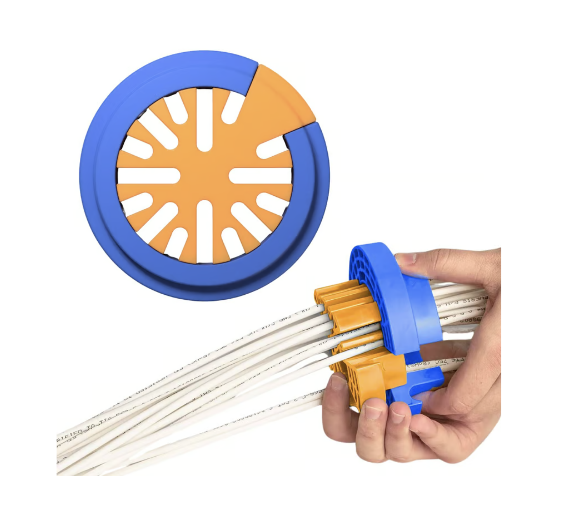 ORGANIZER WIĄZEK KABLI GRZEBIEŃ KABLOWY CZESAK DO KABLI Sieciowych 10 cm