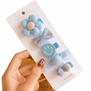 Zestaw wsuwek, spinek 5 sztuk dla Dziewczynki typ XI