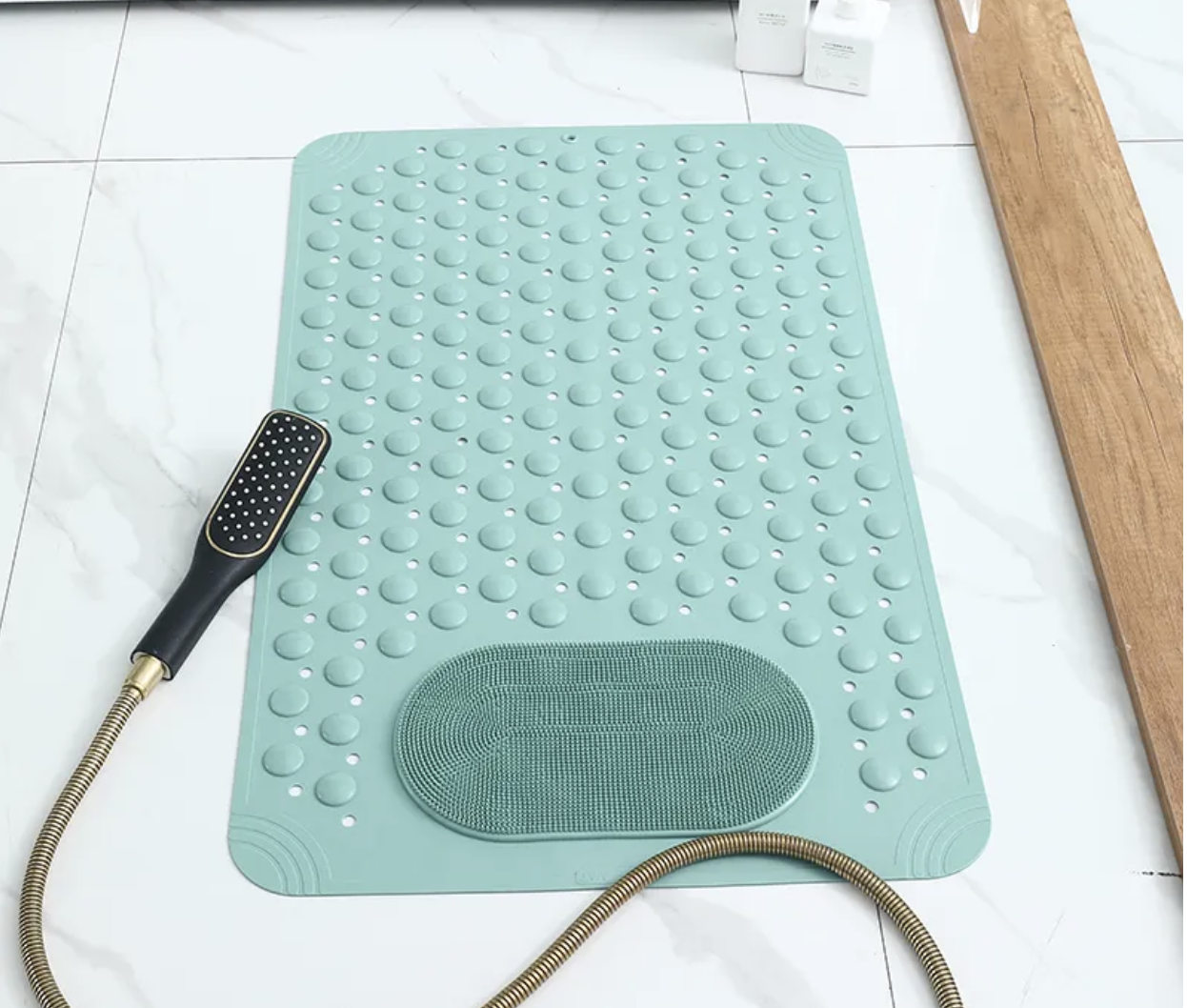 Mata Antypoślizgowa do łazienki, Zielona - obrazek 2