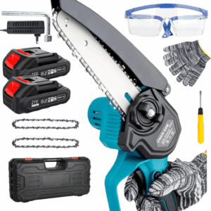 PIŁA ŁAŃCUCHOWA AKUMULATOROWA PILARKA RĘCZNA 2X Akumulator 2X Łańcuch