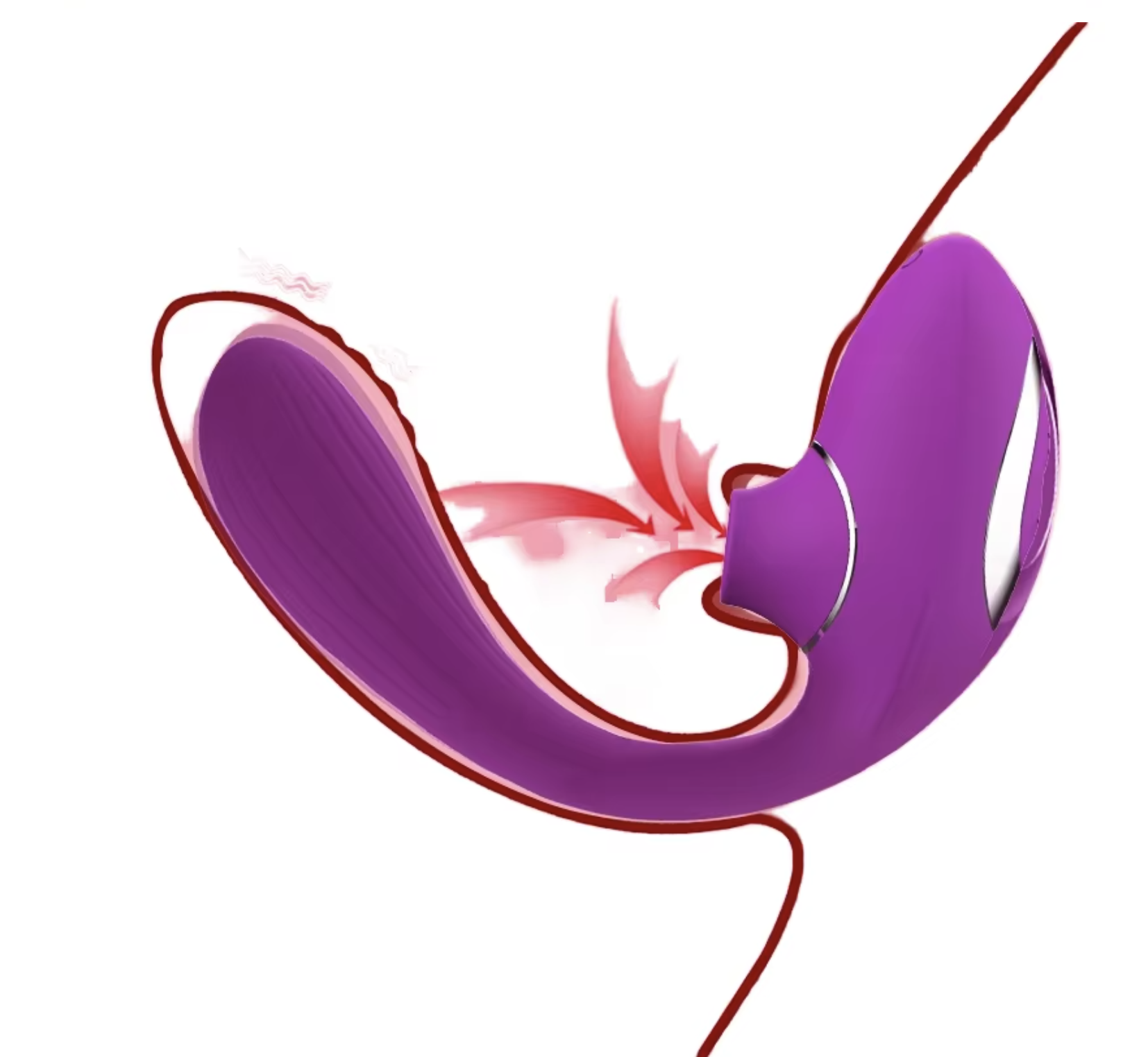 Wibrator z funkcją ssania i wibracji – wielofunkcyjny masażer łechtaczki i punktu G - obrazek 6