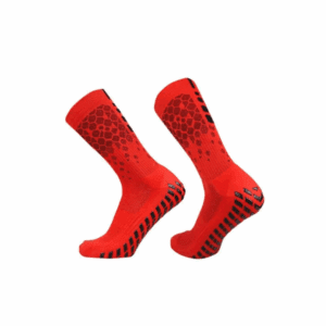 Skarpety Piłkarskie Antypoślizgowe FG 39-45 - Czerwone