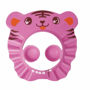 Daszek / Rondo Kąpielowe do Mycia Głowy Dzieci - Różowy Tygrysek