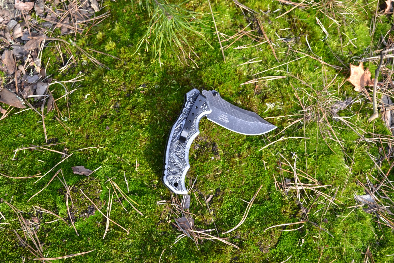 Nóż survivalowy stal nierdzewna HIT dla fanów outdooru - obrazek 3