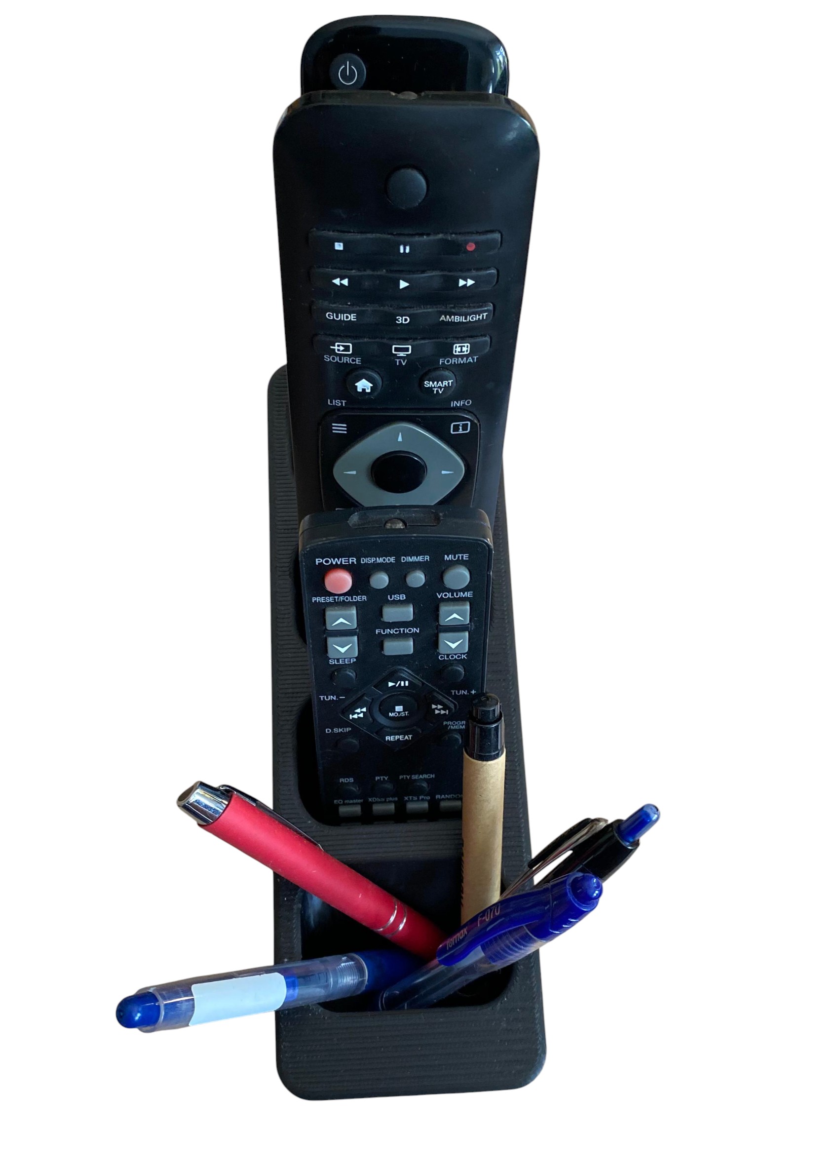 Organizer na piloty – stojak 3D na piloty do TV, dekodera i innych urządzeń - obrazek 4