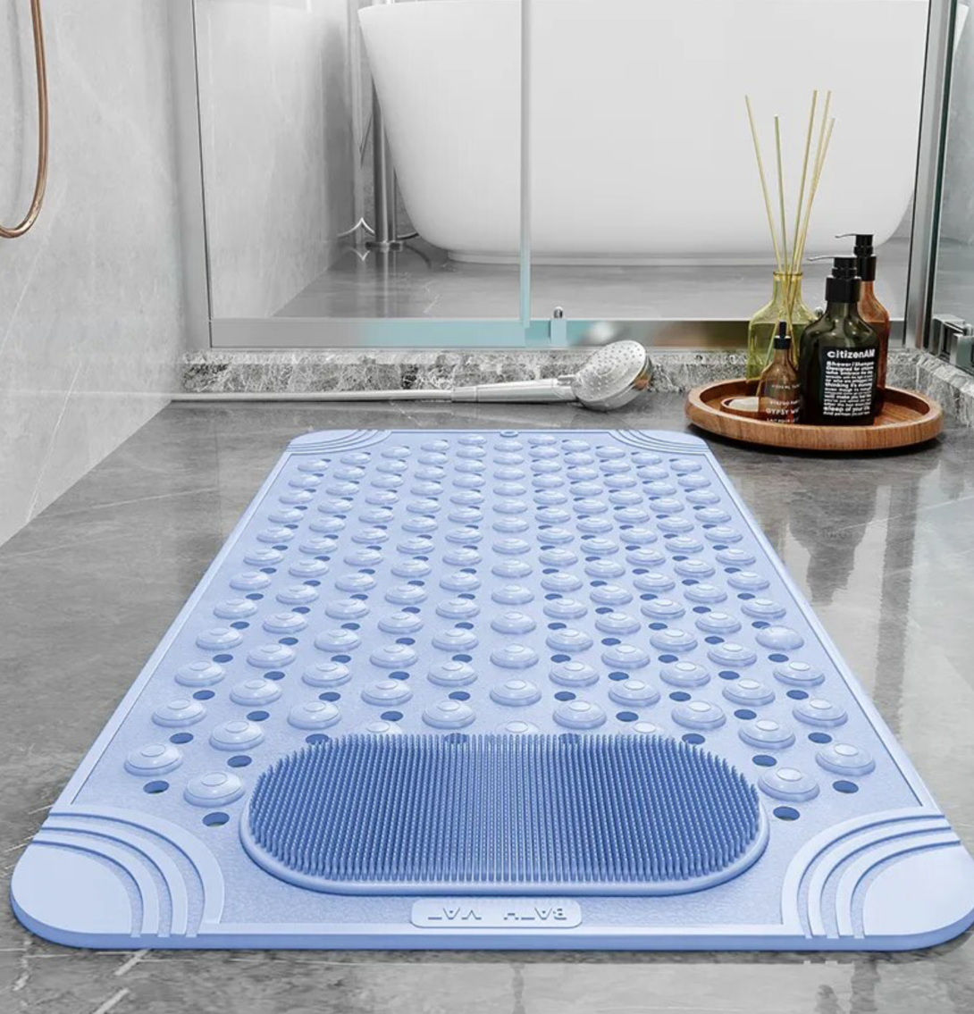 Mata Antypoślizgowa do łazienki, Niebieska - obrazek 3