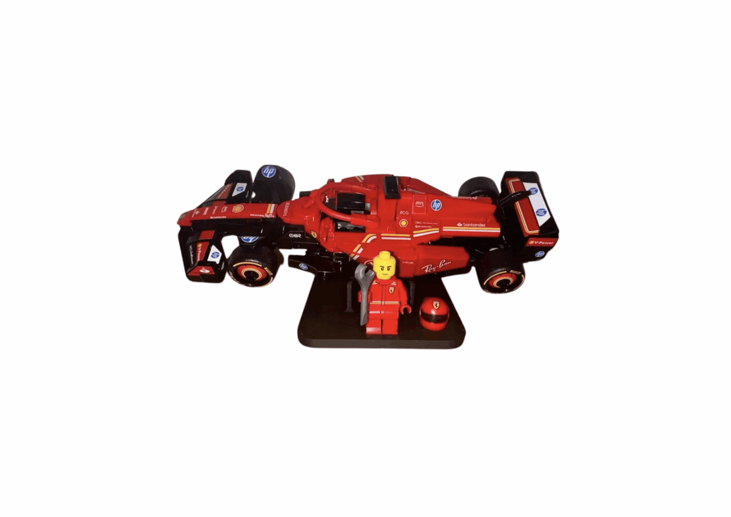 Stojak na auta LEGO Speed Champions F1 Podstawka na Formuły i Minifigurki - 2 szt. - obrazek 4